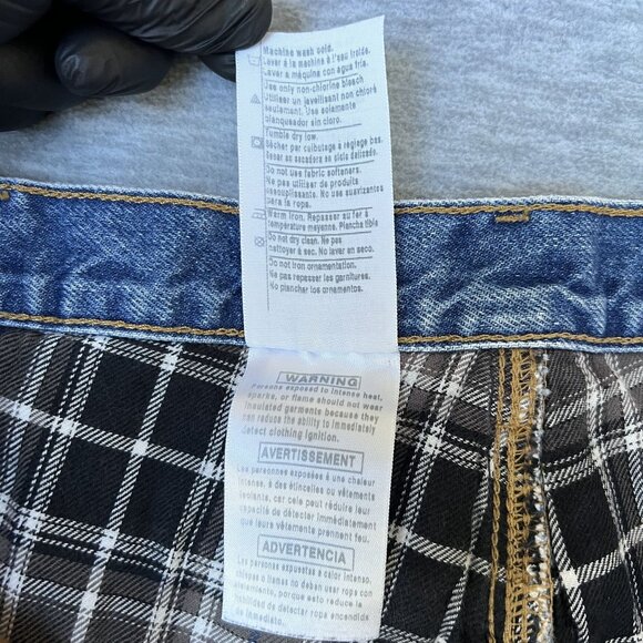 Carhartt VTG Mens 40x30 Relaxed Fit Brown Flannel Lined Jeans Heavy Duty Denim - Picture 13 of 13